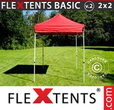 Vouwtent FleXtents Basic 2x2m Rood