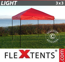 Vouwtent FleXtents Light 3x3m Rood