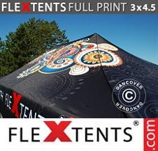 Vouwtent FleXtents PRO met grote digitale afdruk 3x4,5m