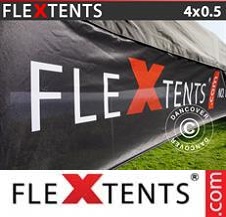 Vouwtent FleXtents PRO met grote digitale afdruk 4x0,5m