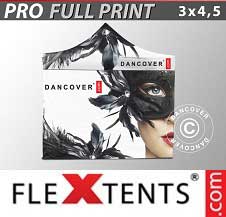 Vouwtent FleXtents PRO met grote digitale afdruk 3x4,5m, incl. 