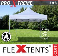 Vouwtent FleXtents Pro Xtreme 3x3m Wit, Vlamvertragende