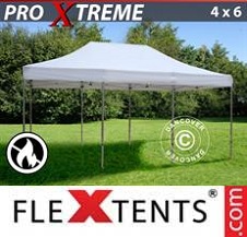 Vouwtent FleXtents Pro Xtreme 4x6m Wit, Vlamvertragende